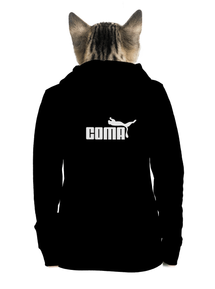 Coma cipzáras női pulóver Black