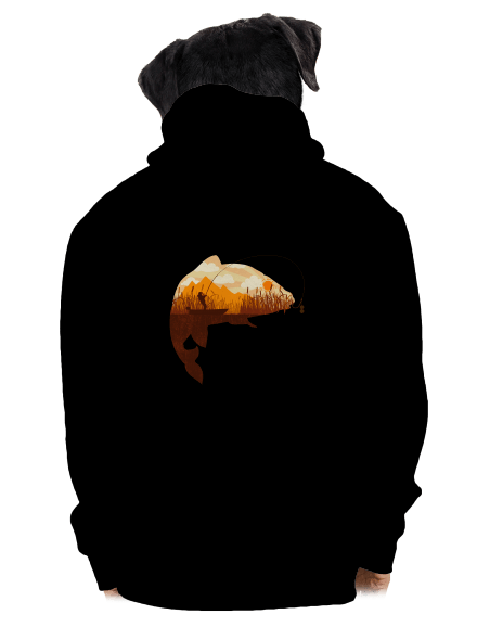 Halfogás cipzáras férfi pulóver Black
