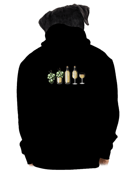 A bor evolúciója cipzáras férfi pulóver Black