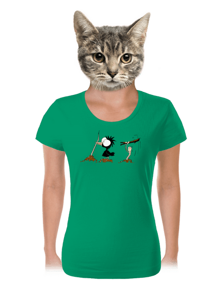 Vigyázz melyik végét fogod női póló Kelly Green Mal