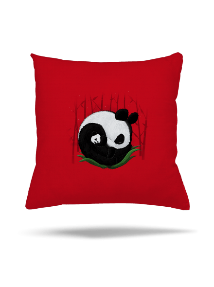 Két alvó panda párna Red