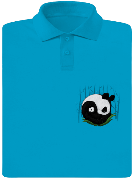 Két alvó panda férfi pólóingek  Blue Atol