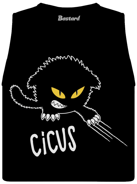 Cicus női bővített trikó Black