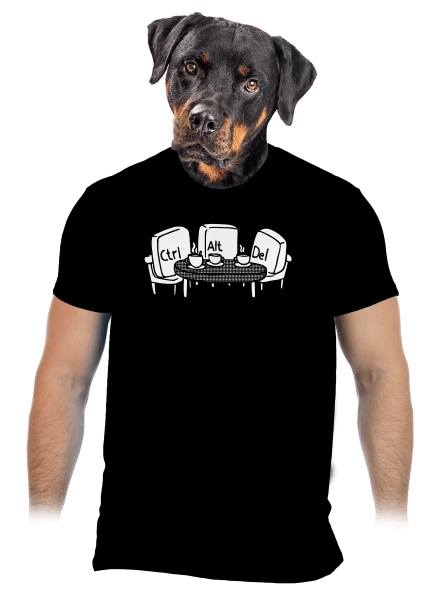 Elválaszthatatlan haverok férfi póló Black