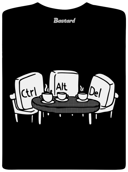 Elválaszthatatlan haverok férfi póló Black