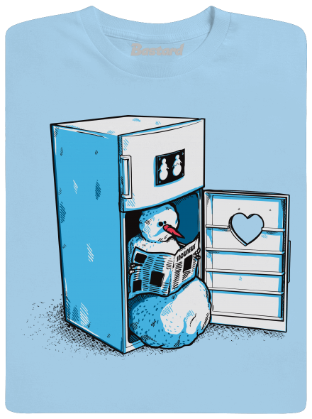 Hűtőszekrény férfi póló  Sky Blue