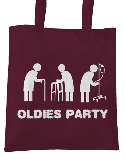 Oldies party táska Burgundy