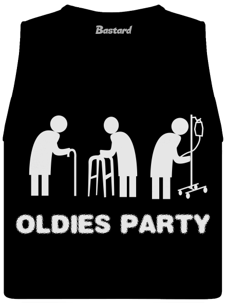 Oldies party női bővített trikó Black