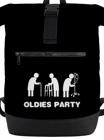 Oldies party hátizsák Black