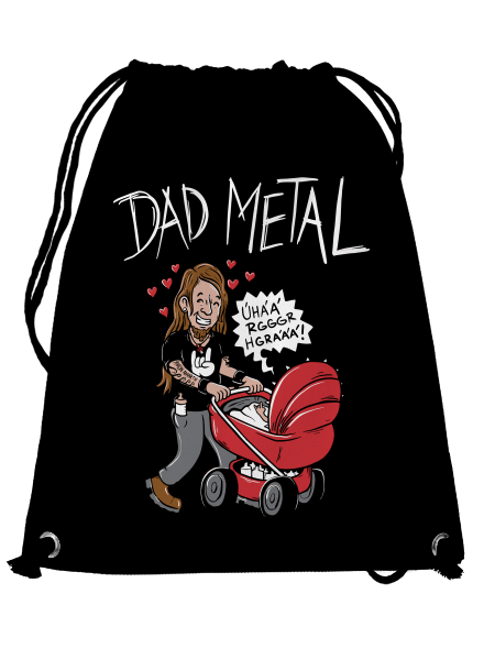 Dad metal hátizsák Black