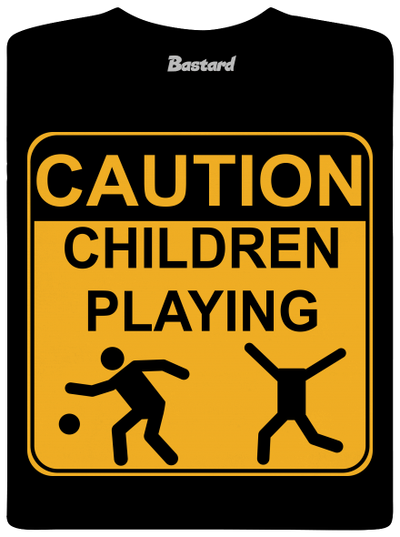 Children Playing gyerek póló Black