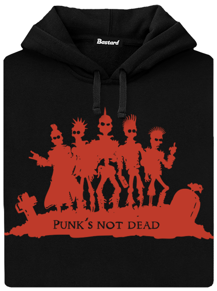 Punk's not dead férfi pulóver
