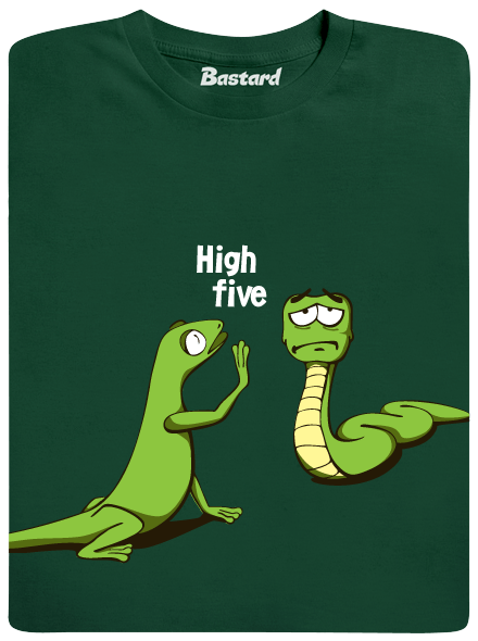 High Five férfi póló zöld