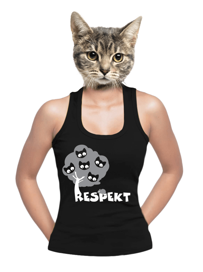 Tisztelet női ujjatlan póló