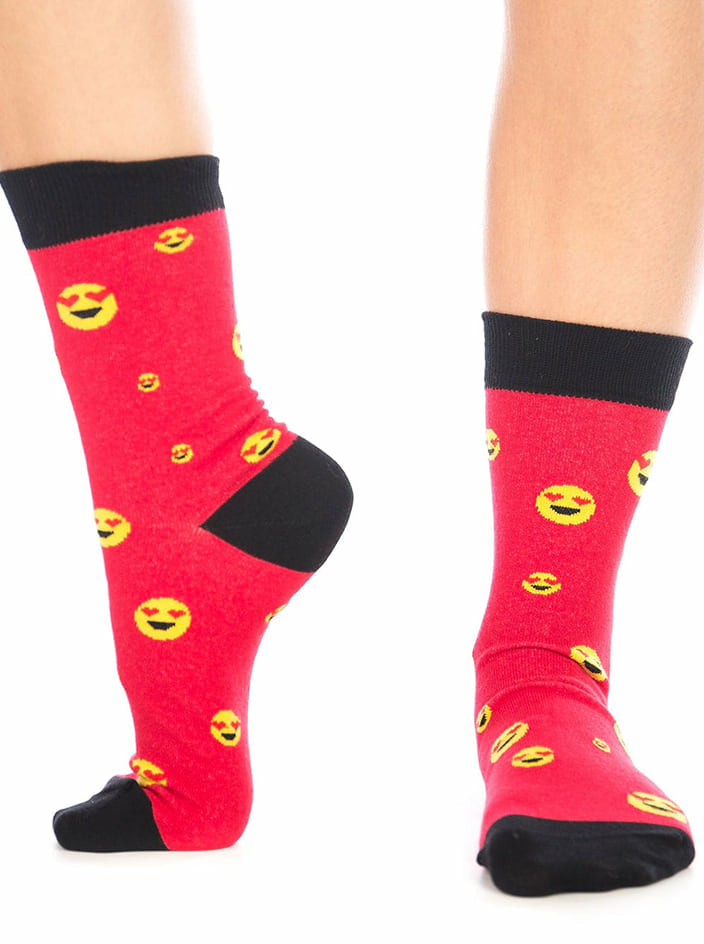 Szerelmes emoji zokni