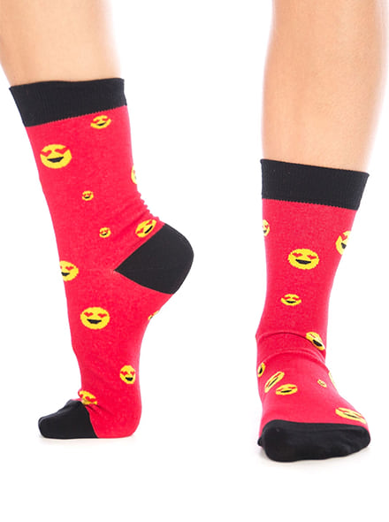 Szerelmes emoji zokni