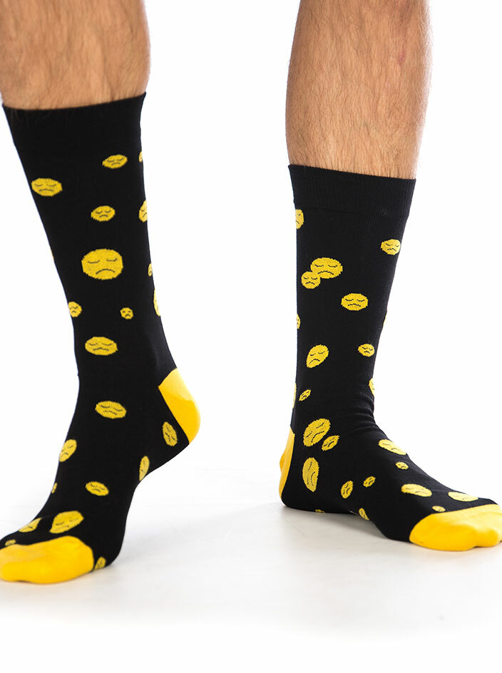 Szomorú emoji zokni