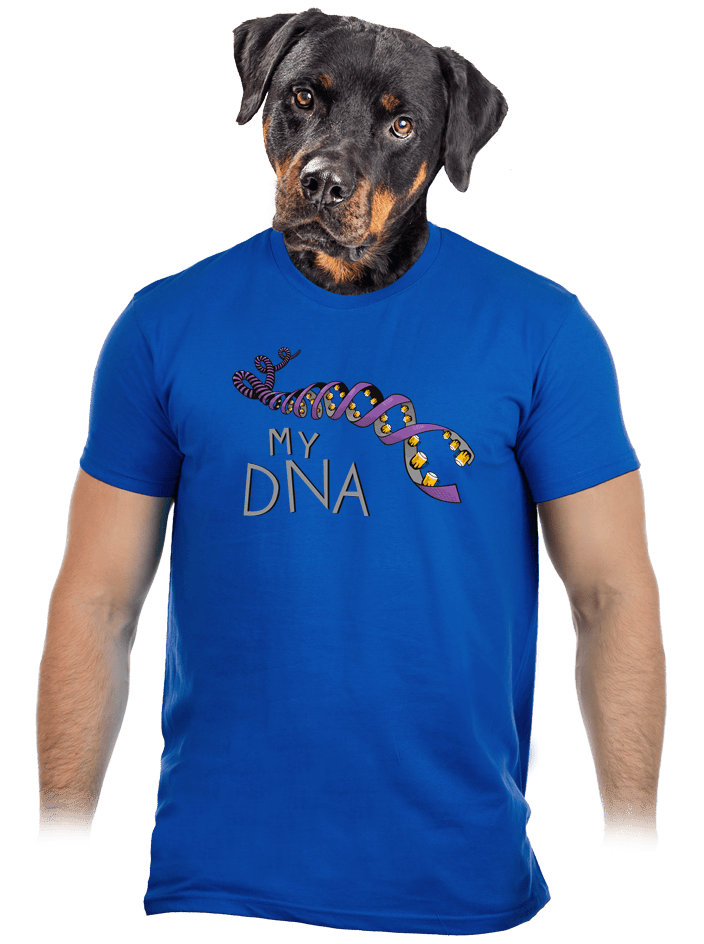 My DNA férfi póló kék