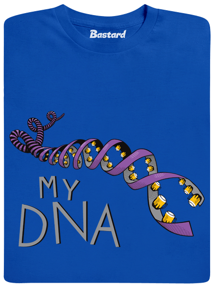 My DNA férfi póló kék