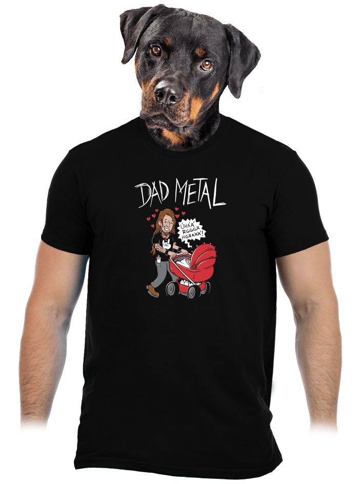 Dad metal férfi póló