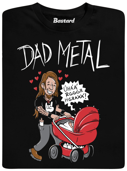 Dad metal férfi póló