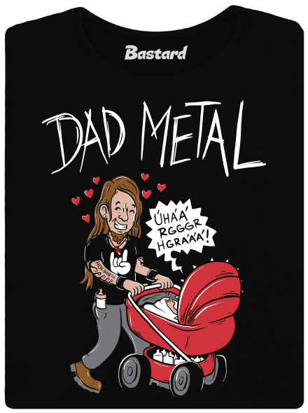 Dad metal női póló