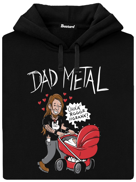 Dad metal férfi pulóver