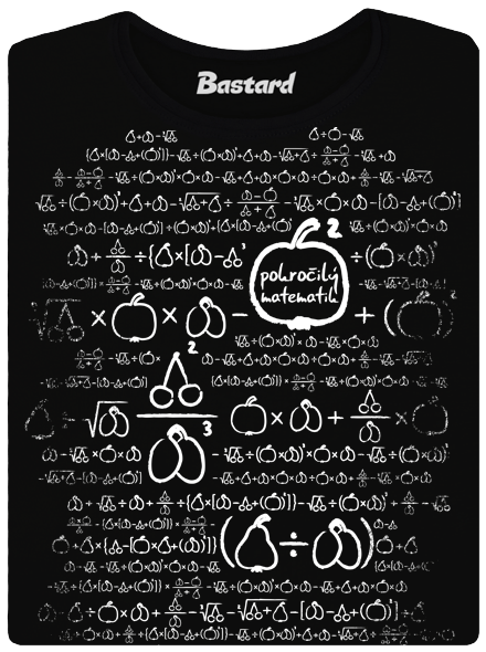 Matematikus női póló fekete